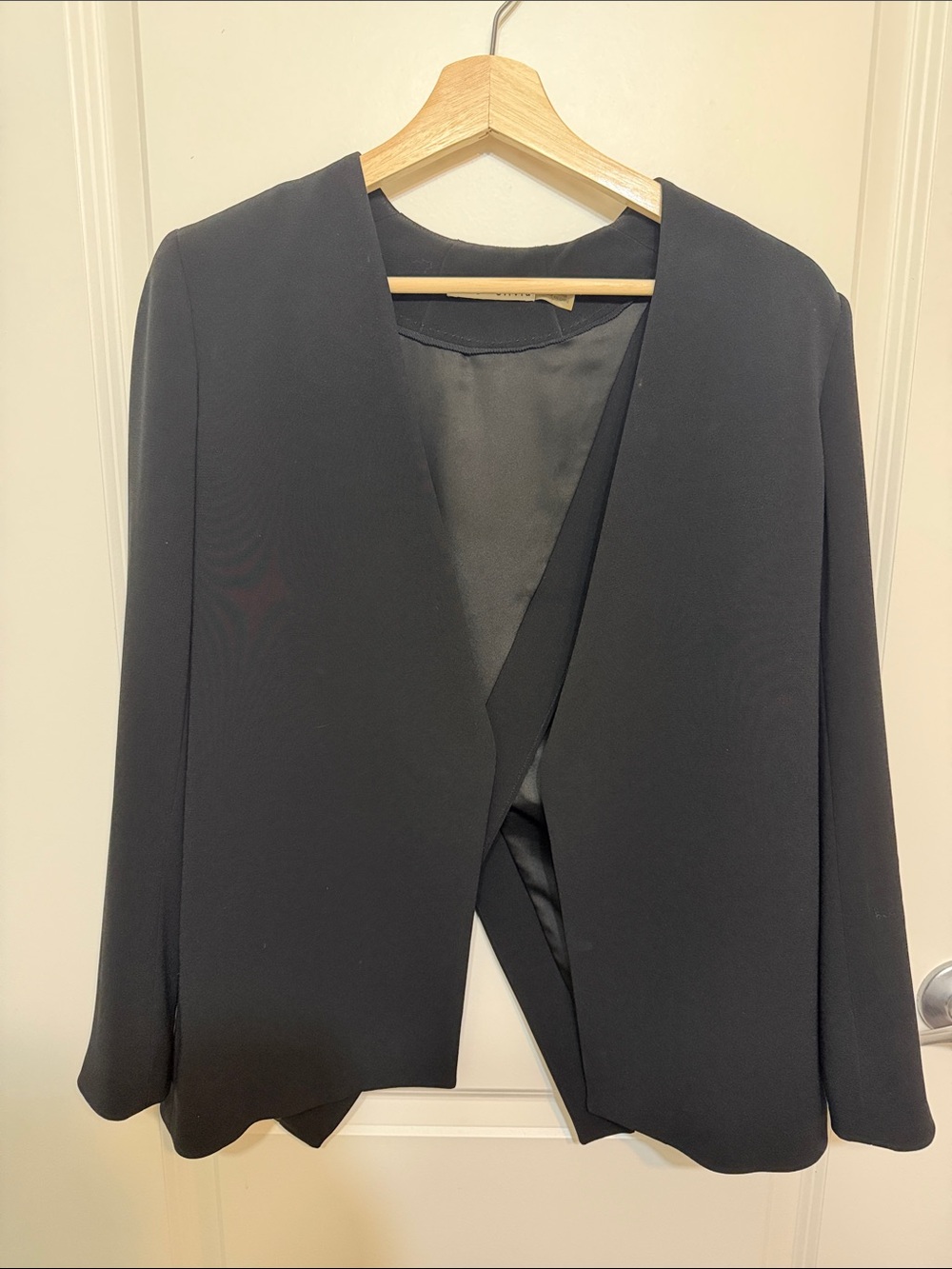 Alice + Olivia Black Open-Back Blazer Jacket